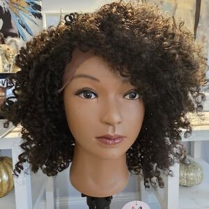 Curly Brown Wig for Women